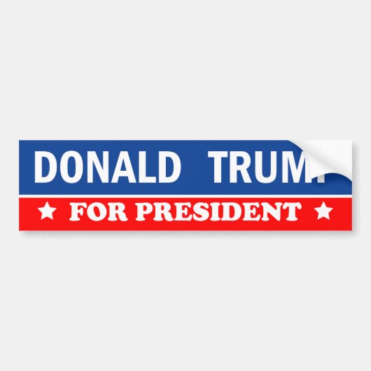 Donald Trump for President 2016 Bumpersticker (Voorkant)