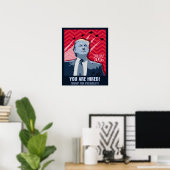 Donald Trump for president 2016 poster (Bureau à domicile)