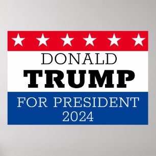 Donald Trump for President 2024 Poster