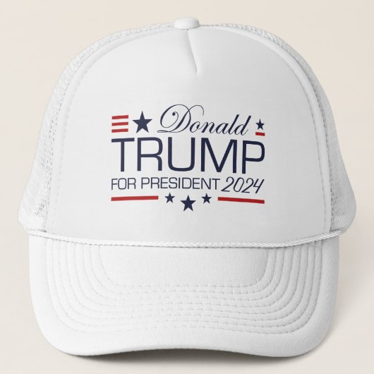 Donald Trump for President 2024 Trucker Pet (Voorkant)
