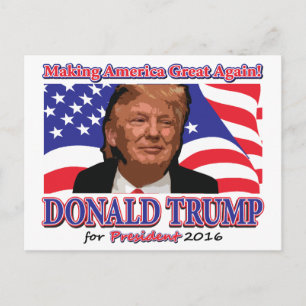 Donald Trump for President Briefkaart