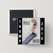 donald trump for president button (Voorkant /achterkant)