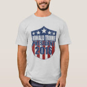 Donald Trump for President Shield T-shirt (Voorkant)