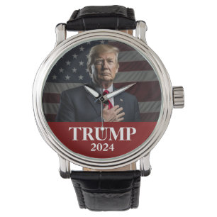 Donald Trump Foto 2024 Houd Amerika groot Horloge
