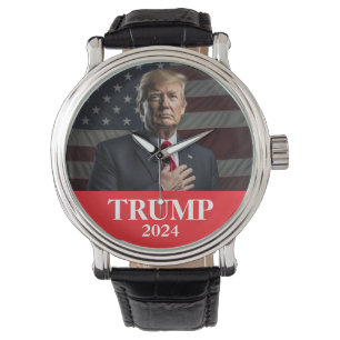 Donald Trump Foto 2024 Houd Amerika groot Horloge