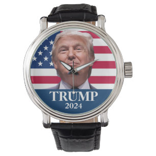 Donald Trump Foto 2024 Houd Amerika groot Horloge