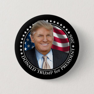 Donald Trump Foto - President 2016 Ronde Button 5,7 Cm