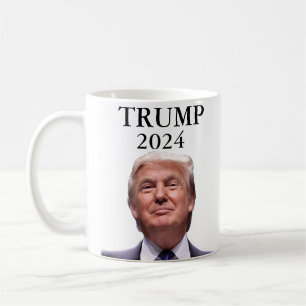 Donald Trump Foto President 2024 Decal Koffiemok