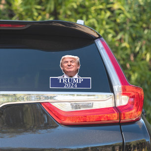 Donald Trump Foto President 2024 Decal Sticker