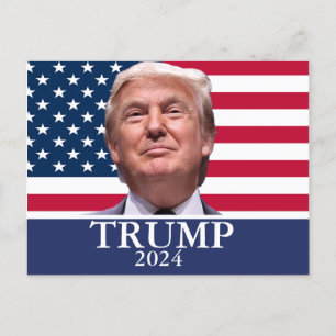 Donald Trump Foto - President 2024 Feestdagenkaart