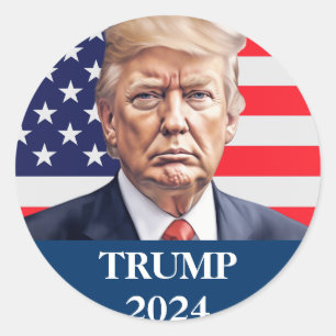 Donald Trump Foto - President genoeg gezegd Ronde Sticker