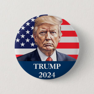 Donald Trump Foto - President genoeg zei Pinback Ronde Button 5,7 Cm