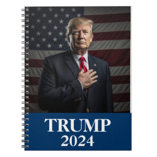 Donald Trump Foto - Trump 2024 Houd Amerika groot Notitieboek
