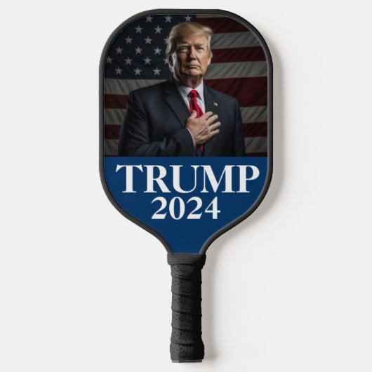 Donald Trump Foto - Trump 2024 Houd Amerika groot Pickleball Paddle (Voorkant)