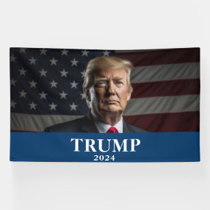 Donald Trump Foto - Trump 2024 Houd Amerika groot Spandoek