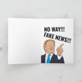 DONALD TRUMP FUNNY ANNIVERSAIRE Carte de voeux (Intérieur)