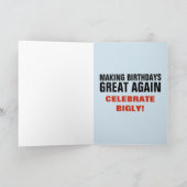 DONALD TRUMP Funny BIRTHDAY-Wenskaarten Kaart (Binnen)