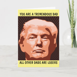 DONALD TRUMP FUNNY CARTES FÊTES DES PÈRES