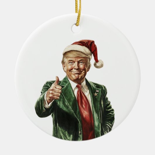 Donald Trump Funny Christmas Tree Ornament (Voorkant)