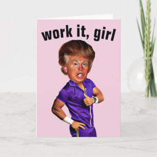 DONALD TRUMP FUNNY FOR HER BIRTHDAY CARDS KAART