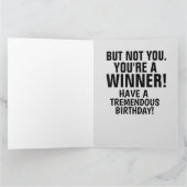 DONALD TRUMP FUNNY GRANDE CARTE D'ANNIVERSAIRE "PE (Intérieur)