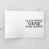 DONALD TRUMP FUNNY HEUREUX CARTES DE SALUT D'ANNIV (Intérieur)