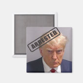 Donald Trump "gearresteerd" Mugshot Magnet Magneet (Voorkant / Achterkant)