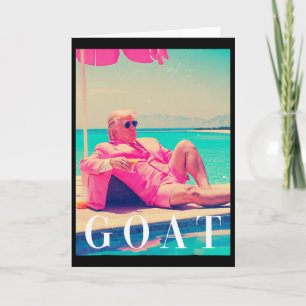Donald Trump Geit Grappige Kunst Kunst Meme Retro Kaart