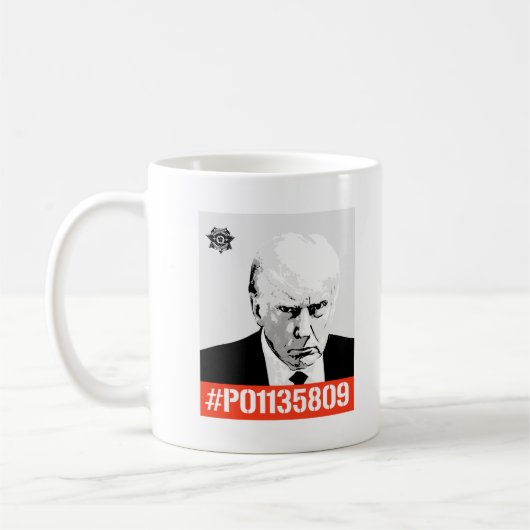 Donald Trump Gevangene #P01135809 Koffiemok (Links)