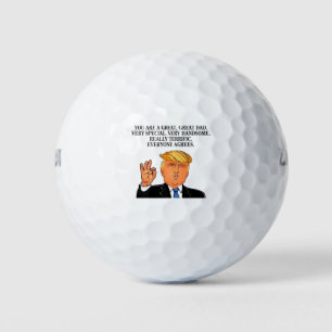 Donald Trump - geweldige vaders dag verjaardag Golfballen