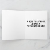 DONALD TRUMP GIANT HELLO CARD POUR CARTES MOM (Intérieur)