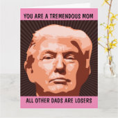 DONALD TRUMP GIANT HELLO CARD POUR CARTES MOM (Fleur jaune)
