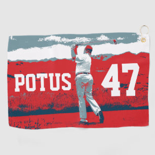 Donald Trump Golfing POTUS Golfhanddoek