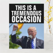 DONALD TRUMP GRANDES CARTES D'ANNIVERSAIRE (Fleur jaune)