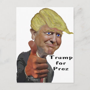 Donald Trump grappig grappig product Trump voor Pr Briefkaart