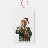 Donald Trump Grappig Kerstcadeau Label Cadeaulabel (Voorkant)