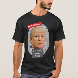 DONALD TRUMP 🤣 Grappige Mugshot Novelty sluit hem T-shirt