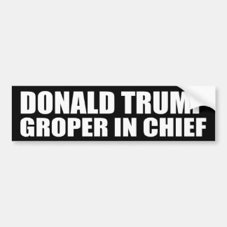 "DONALD TRUMP: GROEPER IN CHIEF" BUMPERSTICKER