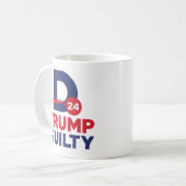 Donald Trump Guilty Koffiemok (Voorkant links)