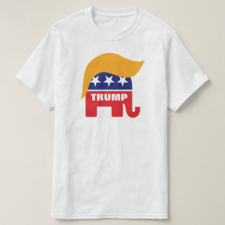 Donald Trump Haar GOP Olifant Logo T-shirt
