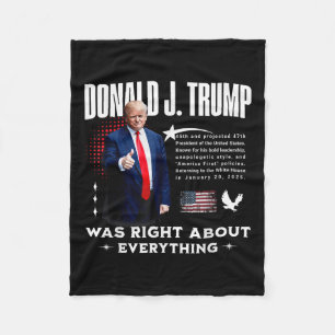 Donald Trump had gelijk over alles - Trump 20 Fleece Deken
