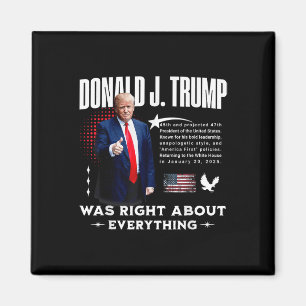 Donald Trump had gelijk over alles - Trump 20 Magneet