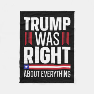 Donald Trump had over alles gelijk Fleece Deken