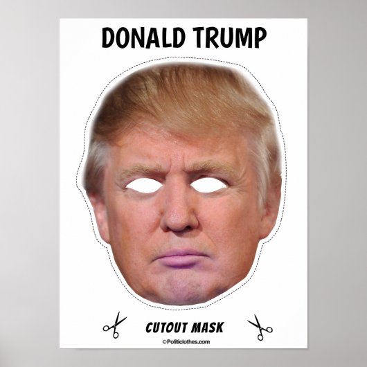 Donald Trump Halloween Mask Poster (Voorkant)