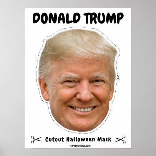 Donald Trump Halloween Mask Poster (Voorkant)