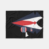 Donald Trump Halloweenkostuum Grappig Kinder pak Fleece Deken (Voorkant (Horizontaal))