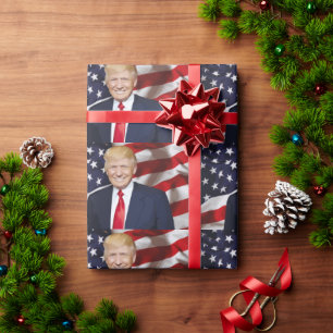 DONALD TRUMP HANDSOME ALL OCCASION Wrapping Paper Cadeaupapier