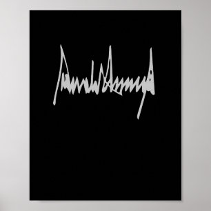 Donald Trump Handtekening Amerika Land VS Presiden Poster