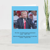 Donald Trump "Heb je kakker"-Birthday-kaart Kaart (Voorkant)