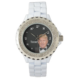 Donald Trump - Hebrew Numerals Horloge